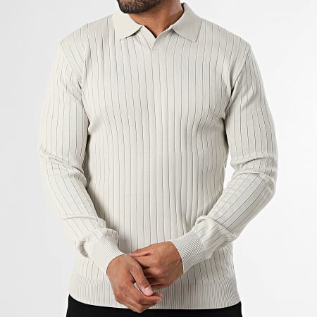 Classic Series - Pull Col V 100 Beige