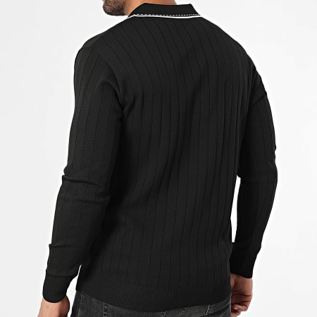 Mackten - Pull Col V 104 Noir