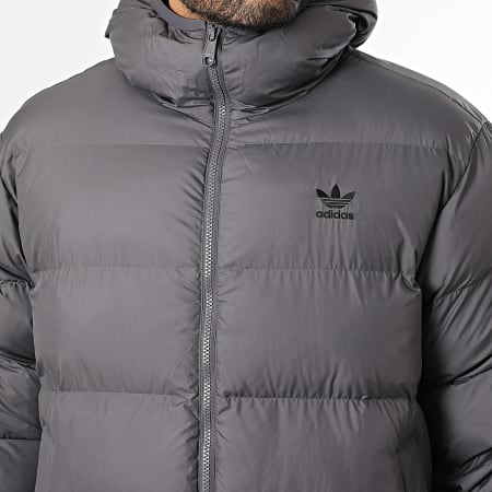 Adidas Originals - Doudoune Capuche Commercial JX4122 Gris Anthracite