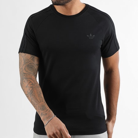 Adidas Originals - Tee Shirt A Bandes Tight 3 Stripes JX1542 Noir
