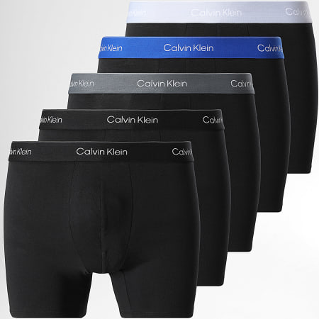 Calvin Klein - Pack De 5 Boxers Brief 4395 Negro Gris Antracita Azul Real Azul Claro