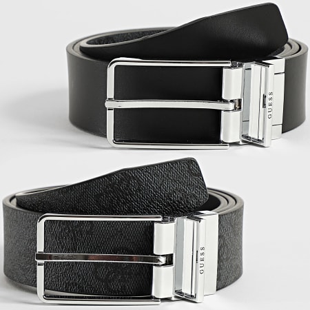 Guess - Cinturón reversible BMAGLO-P5235 Gris antracita Negro