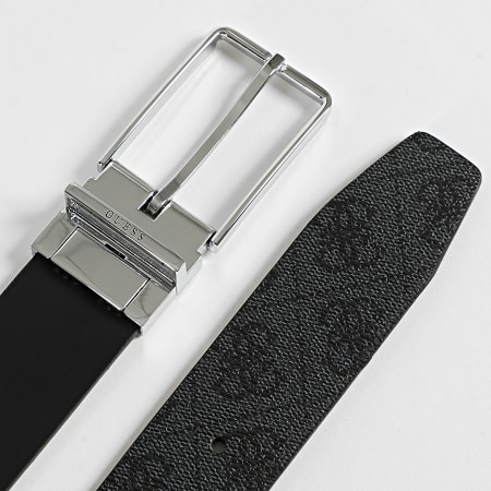 Guess - Cinturón reversible BMAGLO-P5235 Gris antracita Negro