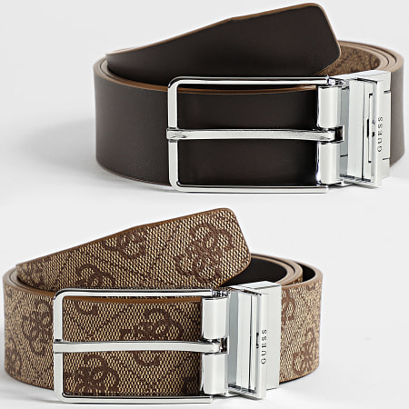 Guess - Cinturón reversible BMAGLO-P5235 Beige Marrón