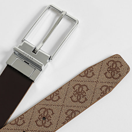 Guess - Cinturón reversible BMAGLO-P5235 Beige Marrón