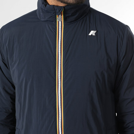 K-Way - Valentine Plain Warm Zipped Jacket K2136CW Navy Blue - Ryses