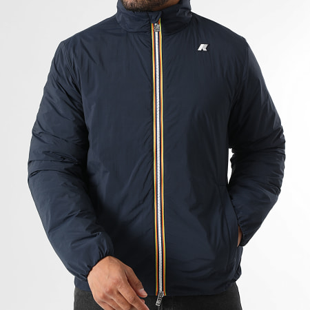 K-Way - Valentine Plain Warm Zipped Jacket K2136CW Navy Blue - Ryses