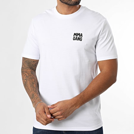 MMA GANG - Tee Shirt Oversize Large MMA GANG Bleu Blanc