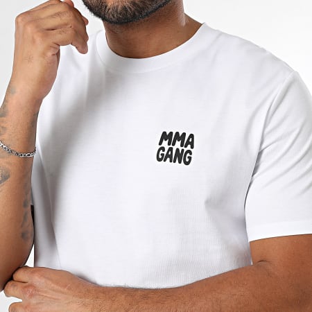 MMA GANG - Tee Shirt Oversize Large MMA GANG Bleu Blanc