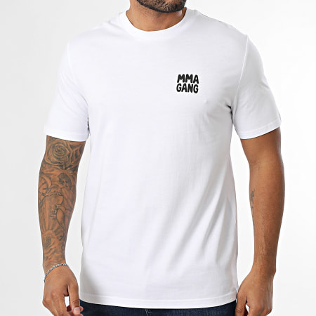 MMA GANG - Tee Shirt Oversize Large MMA GANG Bleu Blanc