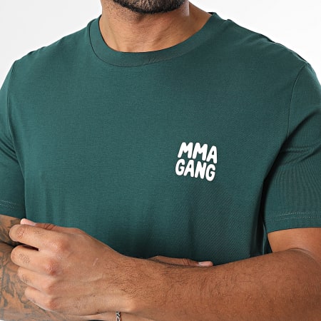 MMA GANG - Tee Shirt Oversize Large MMA GANG Bleu Vert Bouteille