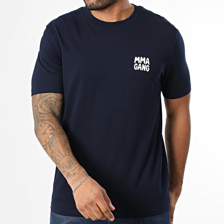 MMA GANG - Tee Shirt Oversize Large MMA GANG Bleu Bleu Marine