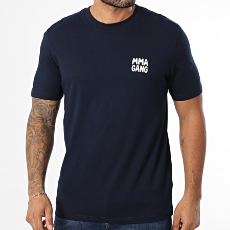 MMA GANG - Tee Shirt Oversize Large MMA GANG Bleu Bleu Marine