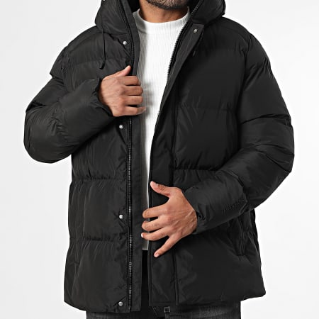 Superdry - Doudoune Capuche 5 Baffle Sports Puffer M5012285A Noir
