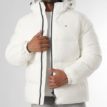 Tommy Jeans - Doudoune Capuche Essential 9786 Blanc
