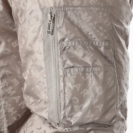 Armani Exchange - Zipped Hooded Jacket XM001088-AF16592 Beige - Ryses