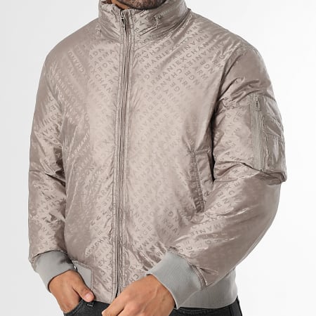 Armani Exchange - Zipped Hooded Jacket XM001088-AF16592 Beige - Ryses