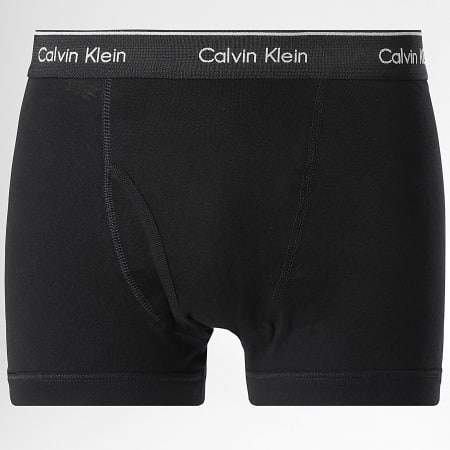 Calvin Klein - Pack De 5 Boxers NB4102 Negro Carbón Gris Claro Heather Rojo Azul Claro