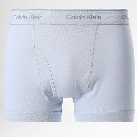 Calvin Klein - Pack De 5 Boxers NB4102 Negro Carbón Gris Claro Heather Rojo Azul Claro