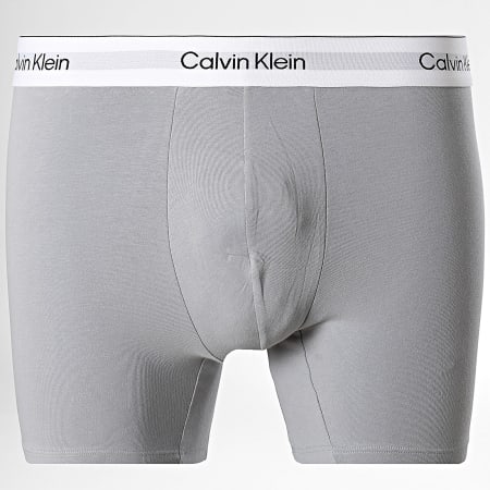 Calvin Klein - Juego de 3 calzoncillos 4567 Negro Azul Pato Gris