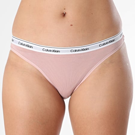 Calvin Klein - Icon Women's Logo QD5207E Pink Red Grey Charcoal 3-Pair Pack