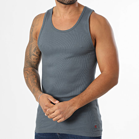 Calvin Klein - Pack di 3 Canottiere 4036 Nero Grigio Antracite Rosso