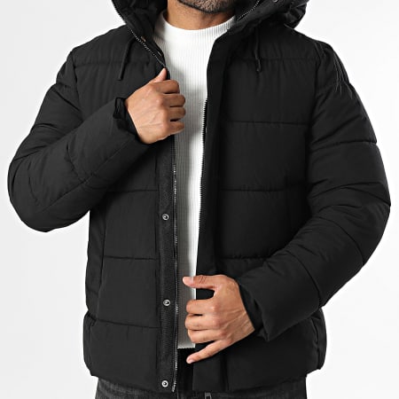 Kymaxx - Doudoune Capuche Noir