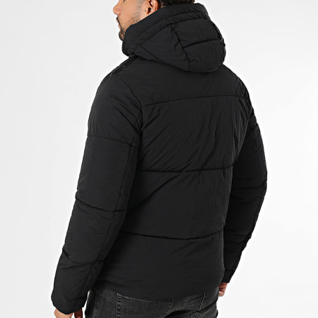 Kymaxx - Doudoune Capuche Unie Noir