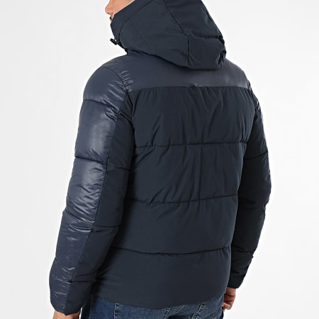 Kymaxx - Chaqueta azul marino con capucha
