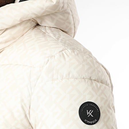 Kymaxx - Plumífero Capucha Beige Claro