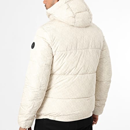 Kymaxx - Plumífero Capucha Beige Claro