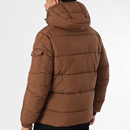Kymaxx - Chaqueta marrón con capucha