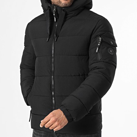 Kymaxx - Doudoune Capuche Noir