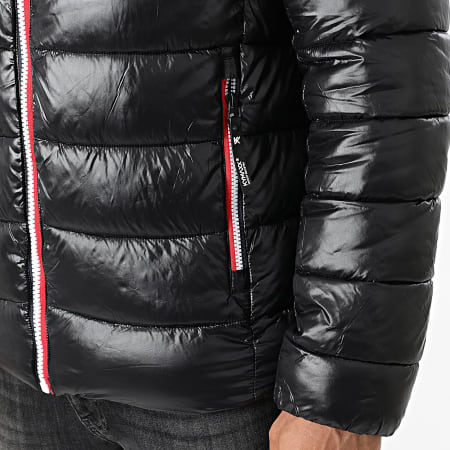 Kymaxx - Chaqueta negra con capucha