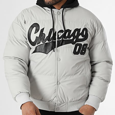 KZR - Doudoune Capuche 252 Gris Clair