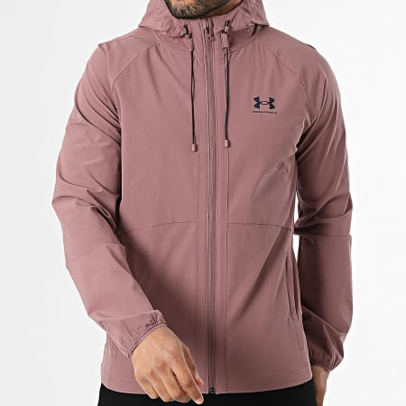 Veste Coupe-vent Victoria's Secret - Anorak Rose Bordeaux Froncé, Doublé Et Zippé - Neuf Avec étiquette
