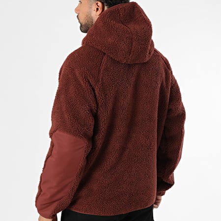 Dickies - Chaqueta polar con cremallera Central High Pile A87NV Burdeos