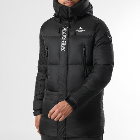 Helvetica - Doudoune Capuche Capri 3 Noir
