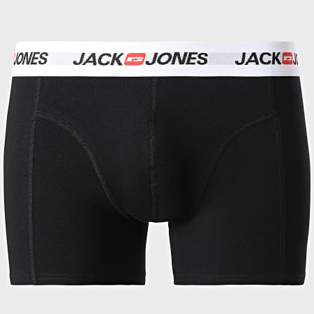 Jack And Jones - Lot De 3 Boxers Corp Old Logo Noir Blanc Gris Chiné