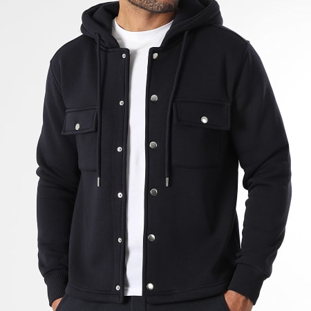 LBO - Chaqueta Molleton Unida Con Capucha 4033 Marino