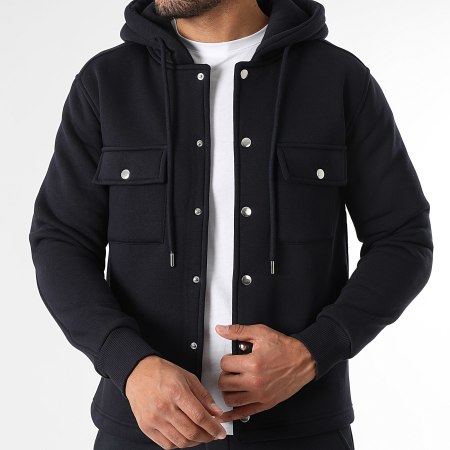 LBO - Chaqueta Molleton Unida Con Capucha 4033 Marino