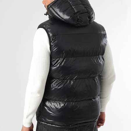 Schott NYC - Columbus 2V Chaqueta sin mangas con capucha Negro