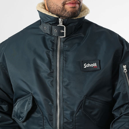 Schott NYC - 210 Air Wing Bomber Jacket Azul marino