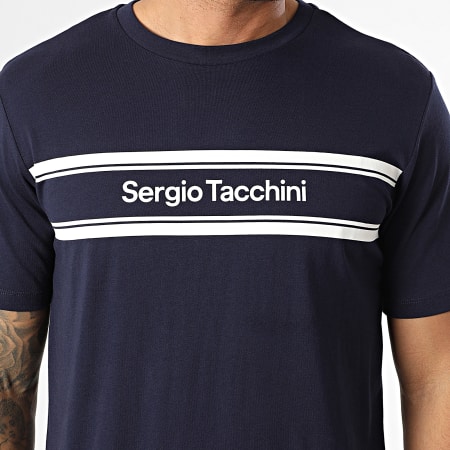 Sergio Tacchini - Tee Shirt Acquario 41236 Blu Marino