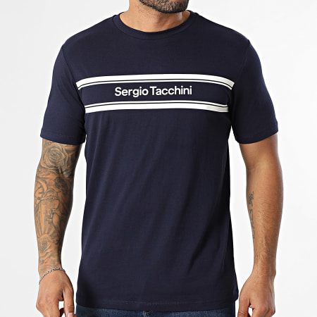 Sergio Tacchini - Tee Shirt Acquario 41236 Blu Marino