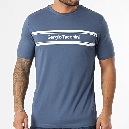 Sergio Tacchini - Tee Shirt Acquario 41236 Blu Scuro