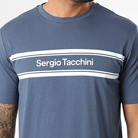 Sergio Tacchini - Tee Shirt Acquario 41236 Blu Scuro