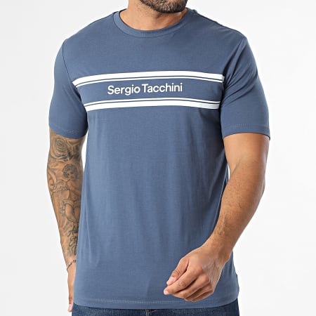 Sergio Tacchini - Tee Shirt Acquario 41236 Blu Scuro