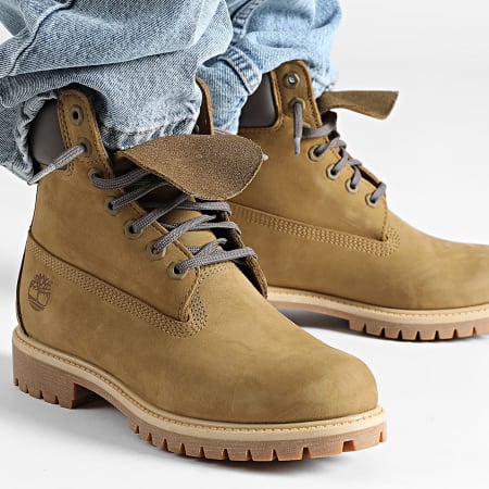 Timberland - Stivali Premium 6 In Lace Waterproof A2P6W Olive Nubuck Dark