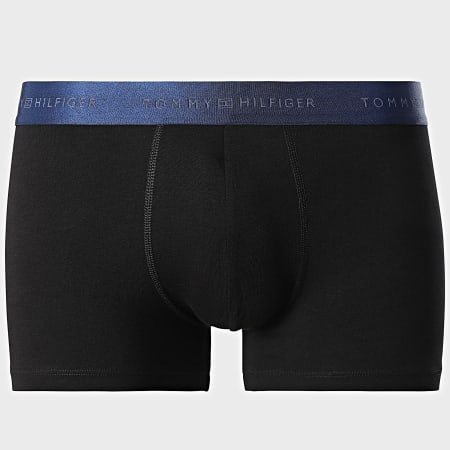 Tommy Hilfiger - Lot De 3 Boxers 3411 Noir Vert Kaki Vert Foncé Bleu Marine